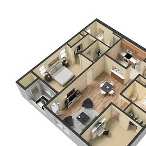 Luxury two bedroom two bath
